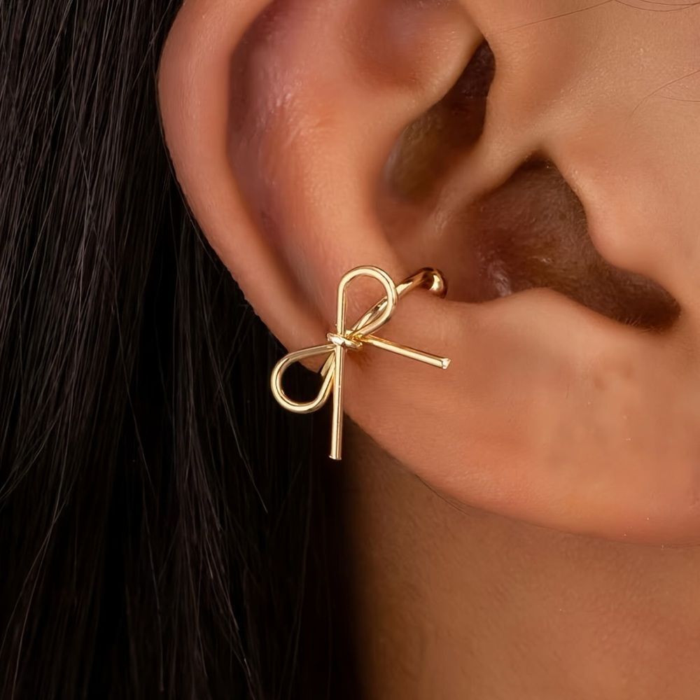 Bow ear cuff #2366